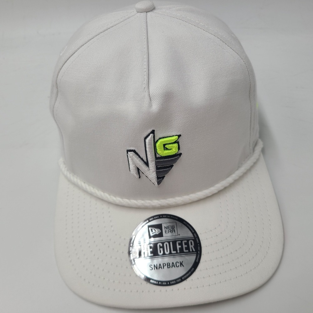 New Era Golf Hat Snapback White Neon Green Rope The Golfer Casual Cotton Men